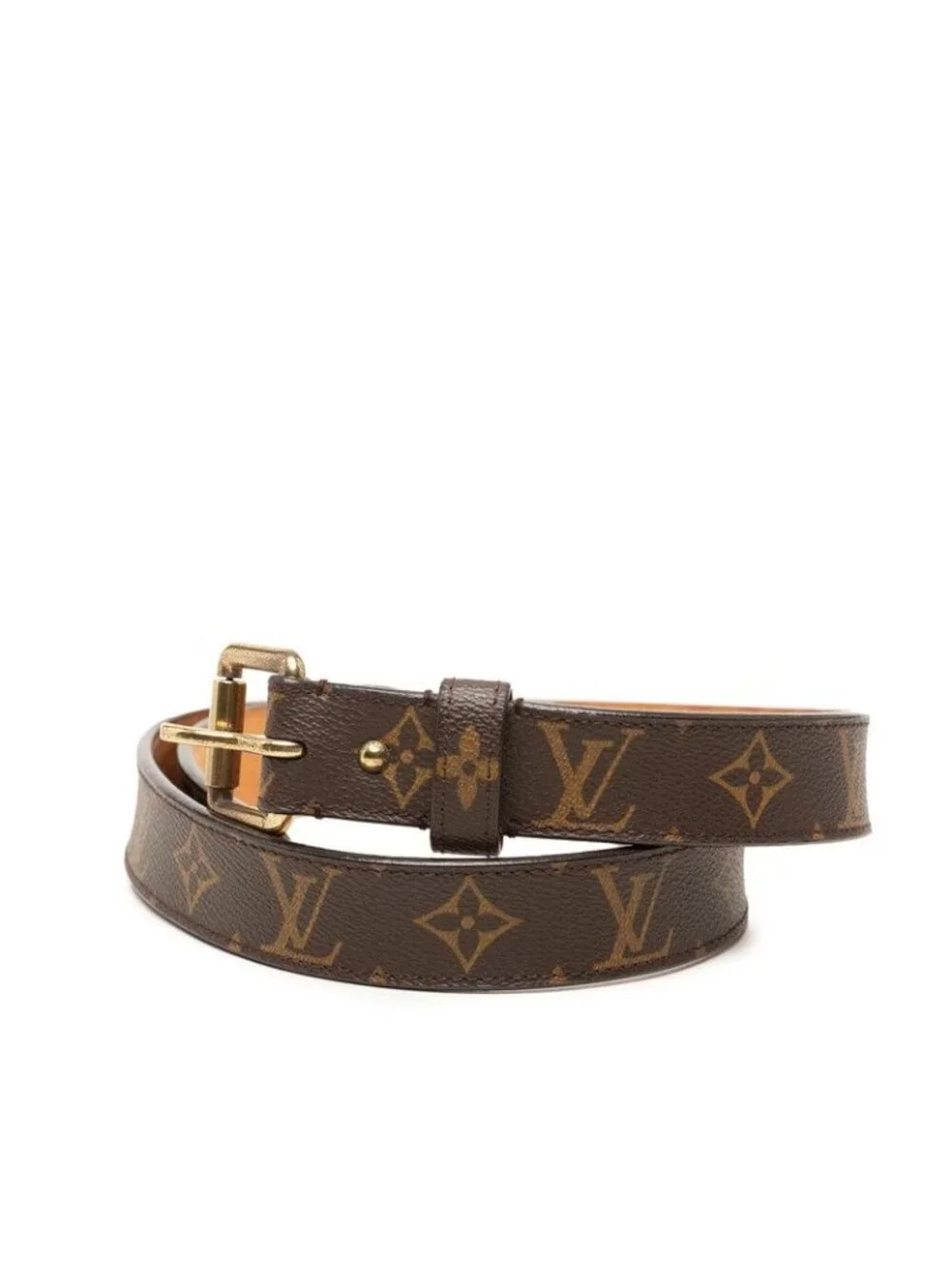 Louis Vuitton Monogram Belt 90/36 Brown Leather